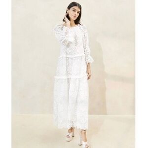Loeffler Randall Antoinette White Tiered Dress, new with tags!